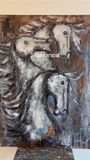 Sadaf Farasat on Instagram: "Sold works"