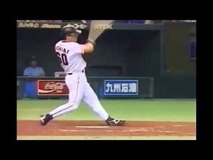 落合選手打撃フォーム解析