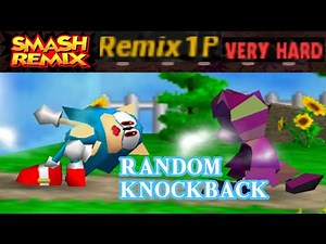 Smash Remix - Classic Mode Remix 1P Random Knockback with Super Sonic