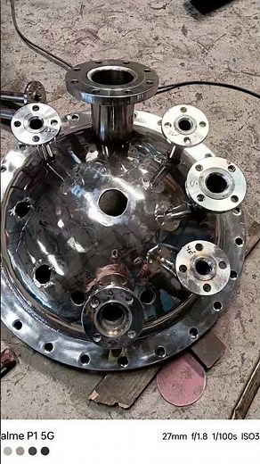 This is a Heavy Reactor Vessel Tank Fabrication Video showing pressure vessel welding, shell