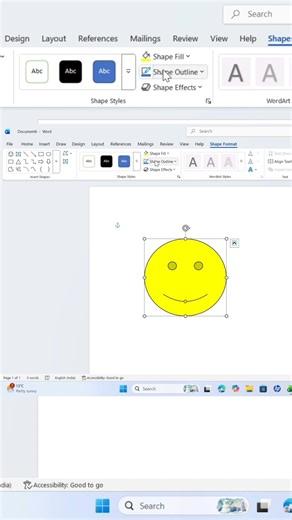😱 MS Word Me Shapes Insert Karna Itna Aasan? | 1 Click Trick