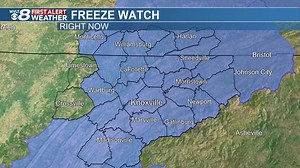 Freeze Watch, Pike, Laurel, Clay, Whitley, Floyd, Perry, Bell, Knox, Harlan, Johnson, Breathitt, McCreary, Morgan, Letcher, Leslie, Knott, Elliott, Magoffin, Wolfe, Lee, Owsley, Martin, 11/01 10:00AM | Meteorologist Heather Haley