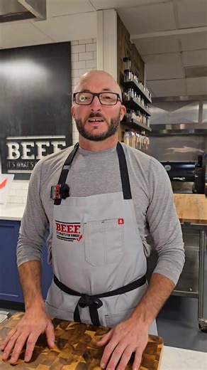 Chef Dagan demonstrates how to prepare a classic compound butter that pairs perfectly with any roast. Maître d' Butter with Black Garlic Softened Butter, 4 oz Black Garlic, 2 tbs, chopped Parsley, 2 tbs, chopped Chives, 1 tbs, chopped Lemon 1 ea. ½ tsp zest and juice Worcestershire sauce, 1 tbs Salt, 2 tsp Black Pepper, 2 tsp #BeefFarmersAndRanchers | Beef. It's What's For Dinner.