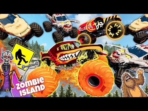 Monster Jam Zombie Island Compilation #55 | Racing, Freestyle, and High Speed Jumps