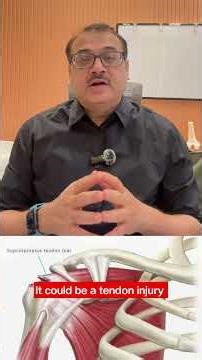 Difficulty lifting the arm above the shoulder.