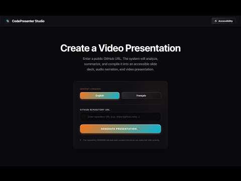 Building Code Presenter: Transform GitHub Repos into AI Videos! (Hackathon Demo)