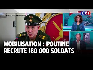 Mobilisation : Poutine recrute 180 000 soldats