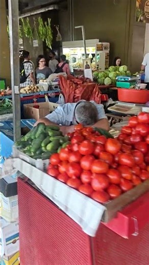 Fruit's and vegetables market OBOR Bucharest Romania