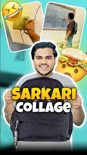 Day 19/100 days vlog challenge 📸 | sarkari collage 😅 #shorts #minivlog #vlog #collagelife