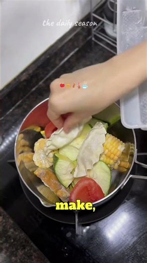 Healthy Vegetable Soup in Minutes 🥦🌽 Easy Comfort Food Recipe #Shorts
