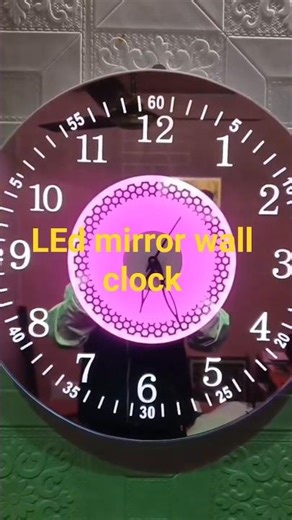 6 February 2026 LED mirror wall clock ⏰️