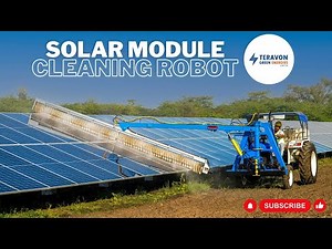 Solar Module Cleaning Robot By Teravon Green Energies
