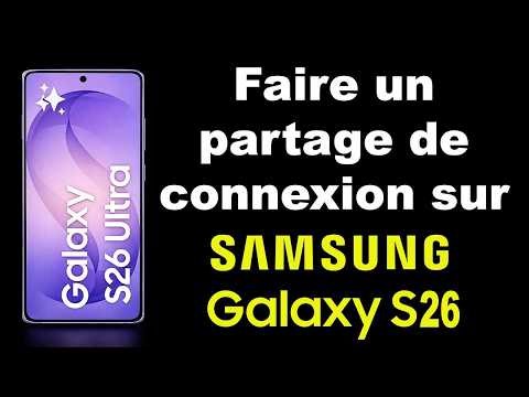 How to share a connection on a Samsung S26