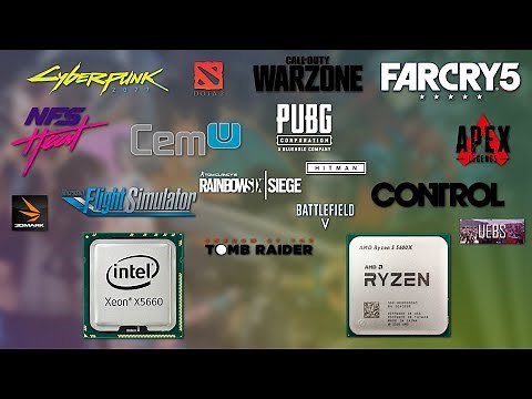 Intel Xeon X5660 OC vs Ryzen 5600X stock. With RTX 3070. 16 Games