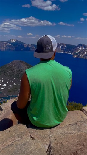 The deep blue beauty of Crater Lake