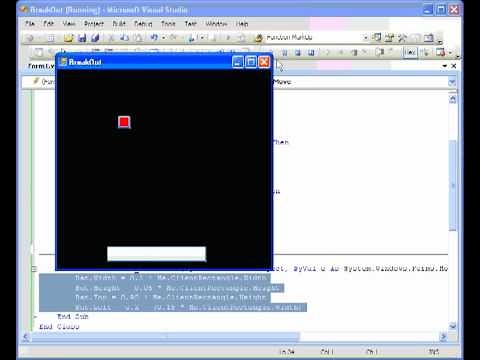 Breakout 2 of 7 - Visual Basic Game