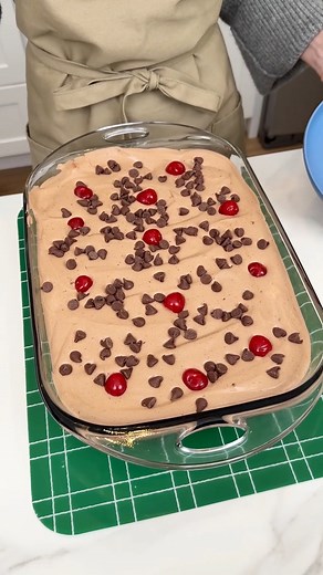 Easy cherry no bake! I make a cherry trifle with pound cake and pudding. | Rick's Friend Justine