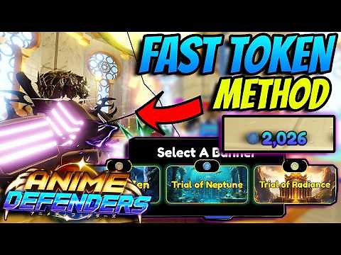 The *EASY* Method To Farm Tokens FAST In Anime Defenders Update 5..