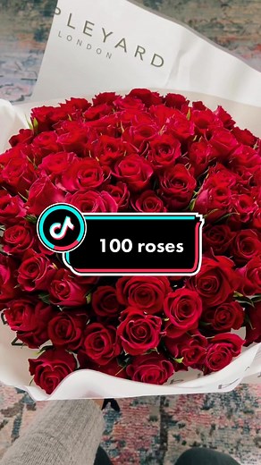 Surprise Gift: 100 Red Roses Delivery in London