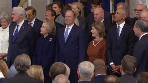 Former presidents and vice presidents introduced at Trump’s inauguration