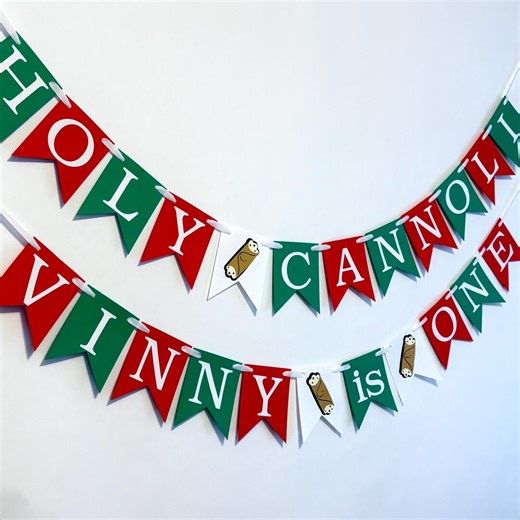 Holy Cannoli First Birthday Banner: Personalized Italian Theme Party Decor - Etsy