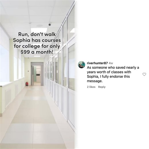 Don't wait! Jump into college-level courses with Sophia Learning for just $99 a month. | Sophia Learning