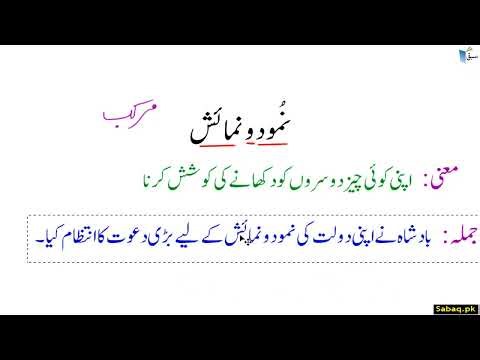 Words, Meanings and Sentences الفاظ، معانی اور جملے-1