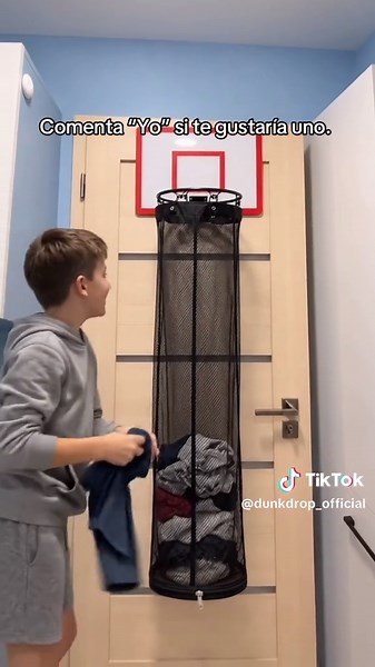 Tablero de básquet para ropa sucia 🏀 #basquetbol #habitacion #niños | basket