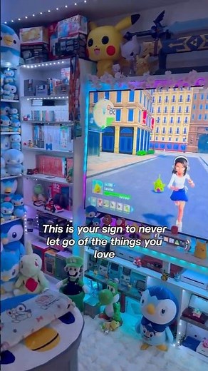 Always make time to do what makes you happy #piplup #pokemon #gamerroom #nintendo #gamer #collection