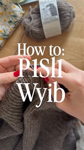 Alex | Knitting on Instagram: "P1Sl1Wyib is a LOT! But it’s not that bad - and you can get into a rhythm quite quickly once you get started. Purl one slip one with yarn in back is (usually) the second set up row for a sewn Italian bind off or a tubular bind off, and is also used to create a bit of a natural fold line in a folded collar, as well as in double knit button bands. All beautiful & thoughtful finishing elements on your knitted sweater. I am using the yarn Matiz from @retrosariarosapoma