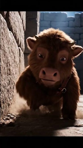 Baby Minotaur Dramatically Slides Down Wall — Movie-Style Maze Meltdown! | Nebula Shots