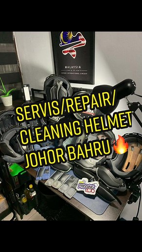 Servis / repair / cleaning helmet Johor Bahru🔥 #fypシ #repairpadding