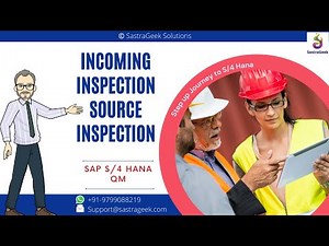 Incoming Inspection || Source Inspection || SAP QM