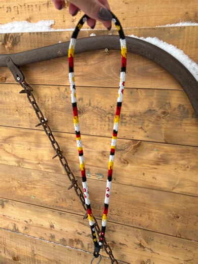 PATHWAY: 17" Native Beaded Lanyard / Badge Holder / Keychain - Etsy