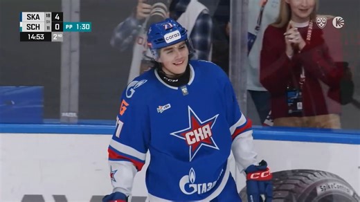It's a hat trick for 19-year-old Matvei Korotky! His first in the KHL! 🎩🎩🎩 | KHL