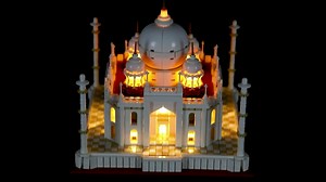 Version 2021 LED Light Kit Compatible with Lego 21056 Taj Mahal (Ver.2021) - Lighting Set for Architecture Building Model (Model Set Not Included)