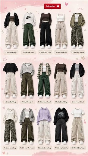 15 Casual Cargo Pants Outfit Ideas | Comfy Street Style & Everyday Looks ✨ #shorts #ytshorts