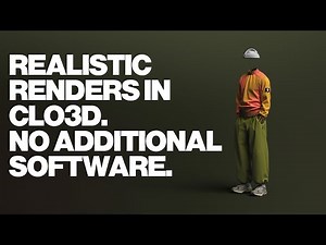 How to get extremely REALISTIC renders in CLO3D with no additional software.