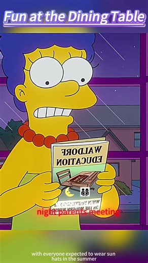 The Simpsons' Iconic Dinner Table Debate 😂 #TheSimpsons #SimpsonsClips #CartoonComedy