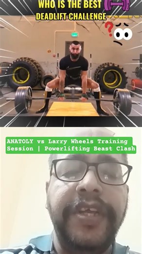 Anatoly SHOCKS Larry Wheels #Powerlifting #Anatoly##Fitness #LarryWheels #shorts #shortsfeed