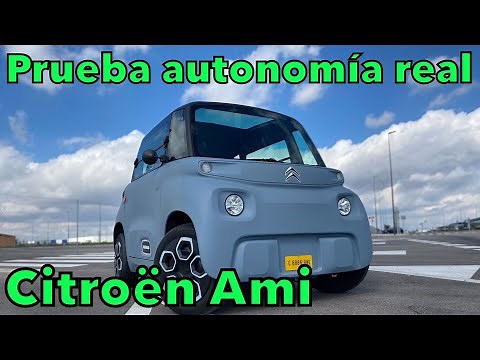 Citroën Ami 2021 PRUEBA DE AUTONOMÍA REAL Contra viento y marea Prueba en español MOTORK
