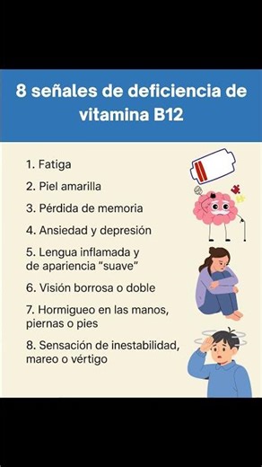 8 señales claras de que te falta VITAMINA B12
