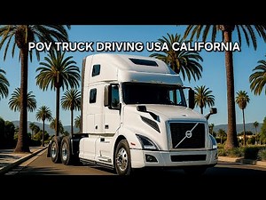 POV Truck Driving in California Mountains | USA Trucking 🇺🇸