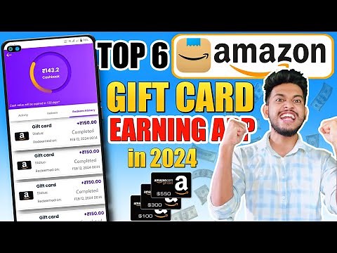 Top 6 Best Amazon Gift Card Earning Apps 2024 | Free ₹800 Amazon Gift Card |Amazon Gift Card Codes