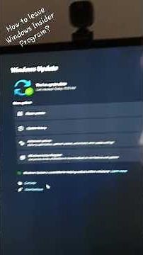 How to leave Windows Insider Program?