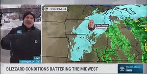 When was the last time Jim Cantore has been in a snowstorm like this? Despite temperatures ABOVE freezing in Davenport, Iowa, the area has picked up over 8 inches of snow. #Finn | The Weather Channel