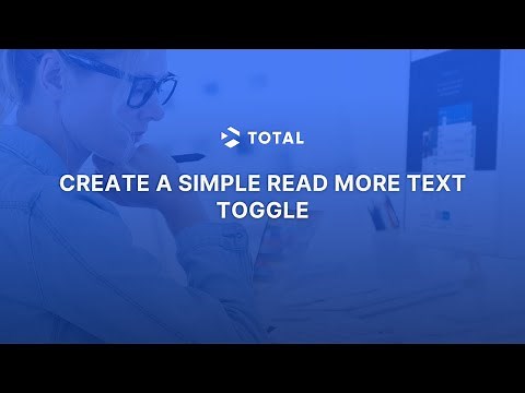 Create a simple read more text toggle | Total WordPress Theme