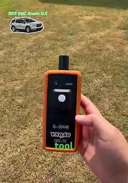 Relearning the new TPMS sensors for a 2017 GMC Acadia SLE