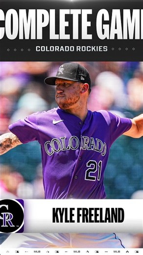 Kyle Freeland tosses the RARE complete game at Coors Field!