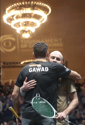 Exhibition squash! 🤯 🇪🇬 Gawad & Marche 🇫🇷 ON FIRE 🔥🔥🔥 #squashtv #psasquashtour #squash #nyc
